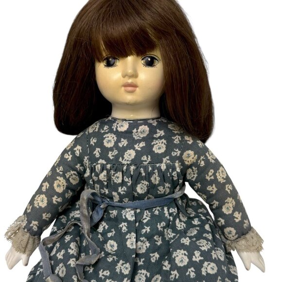 Vintage Doll Wind Up Musical Country Girl 13" Cottage Core - Picture 2 of 14